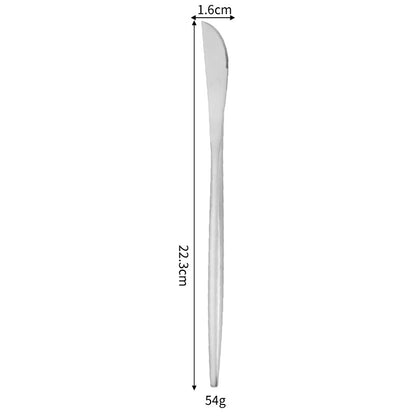 Sanding Thick Portuguese Knife, Fork And Spoon Suit 304 Stainless Steel Tableware