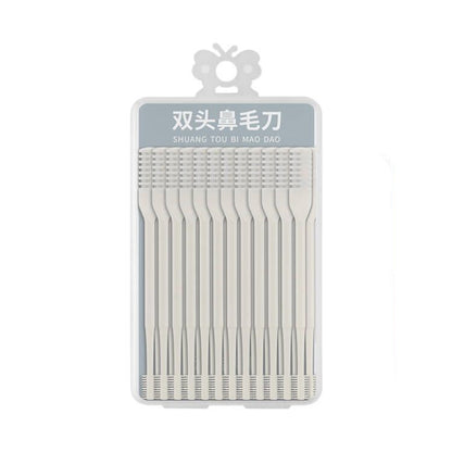 Stainless Steel Double Head Nose Hair Trimmer with Storage Box