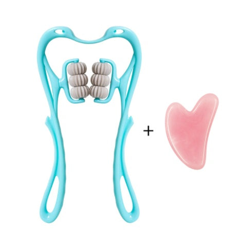 Multifunctional Manual Six-Wheel Neck Massage Roller Tool