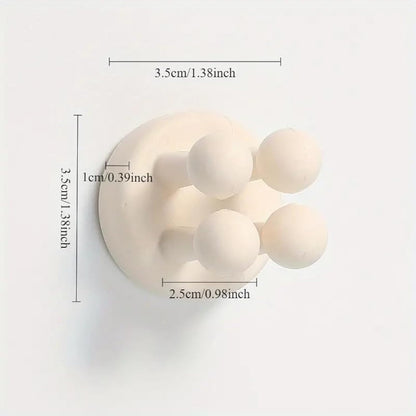 Multi-Function Self-Adhesive Toothbrush Holder Wall Hook for Bathroom, Kitchen, Living Room & Office