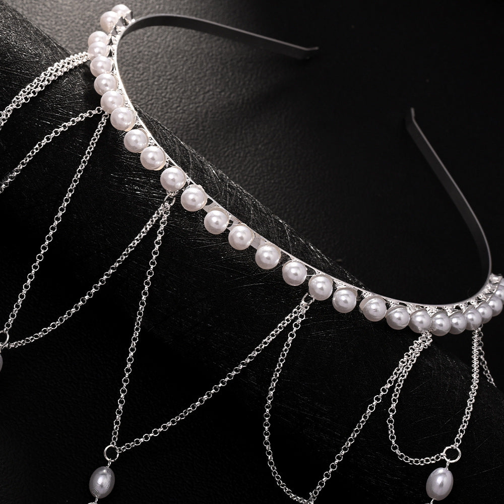 Mesh Tassel Temperamental Hair Chain For Women