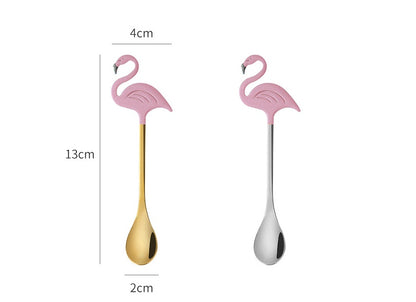 Creative Coffee Spoon Flamingo Sweet Long Handle