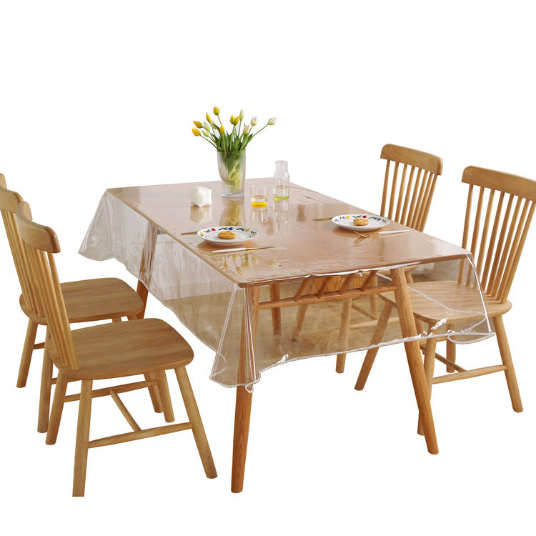 Transparent PVC Thin Waterproof And Oil-proof Tablecloth