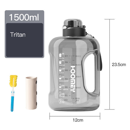 Men's Large Capacity Straw Sports Bottle