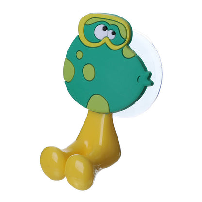 Cute Cartoon Suction Cup Toothbrush Holder Bathroom Bathroom Animal Toothbrush Holders