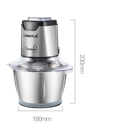 Electric Food Chopper – 304 Stainless Steel Bowl Kitchen Processor