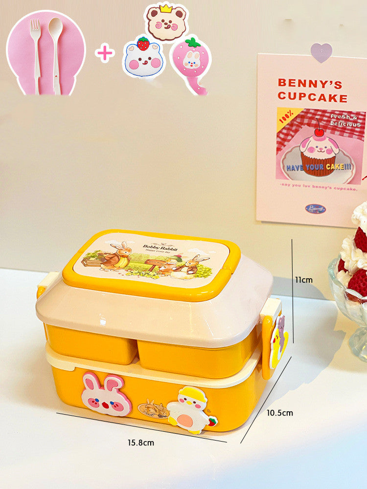 Student's Cute Multi-tiered Lunch Box Japanese Bento