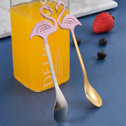 Creative Coffee Spoon Flamingo Sweet Long Handle
