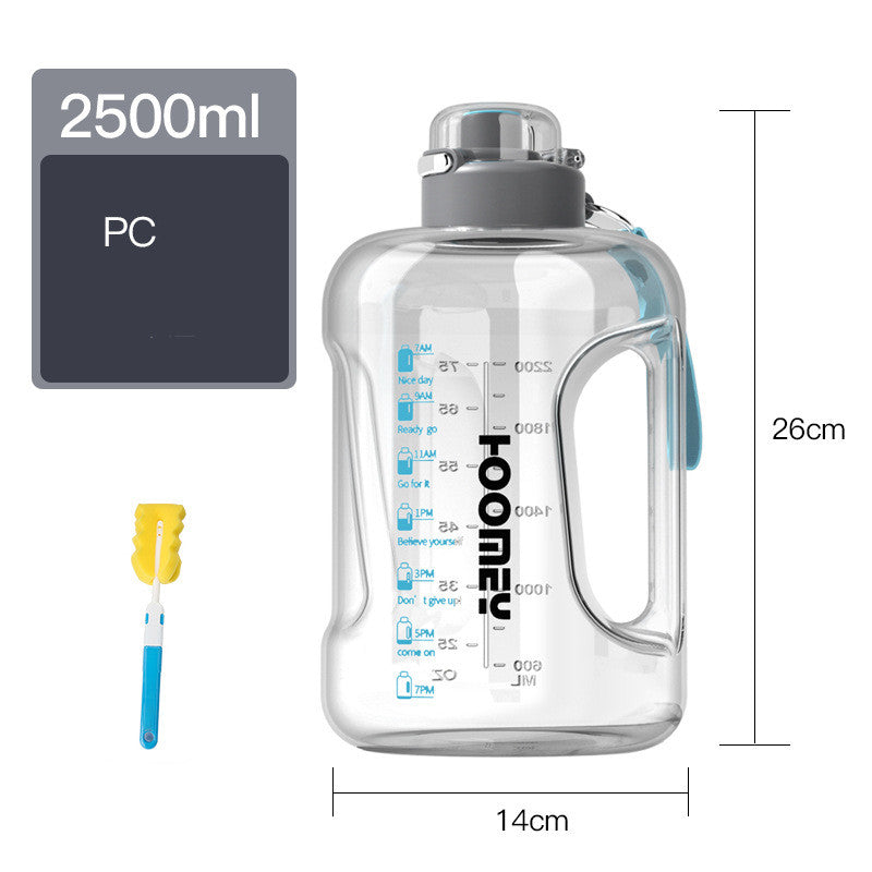 Men's Large Capacity Straw Sports Bottle