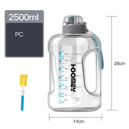 Men's Large Capacity Straw Sports Bottle