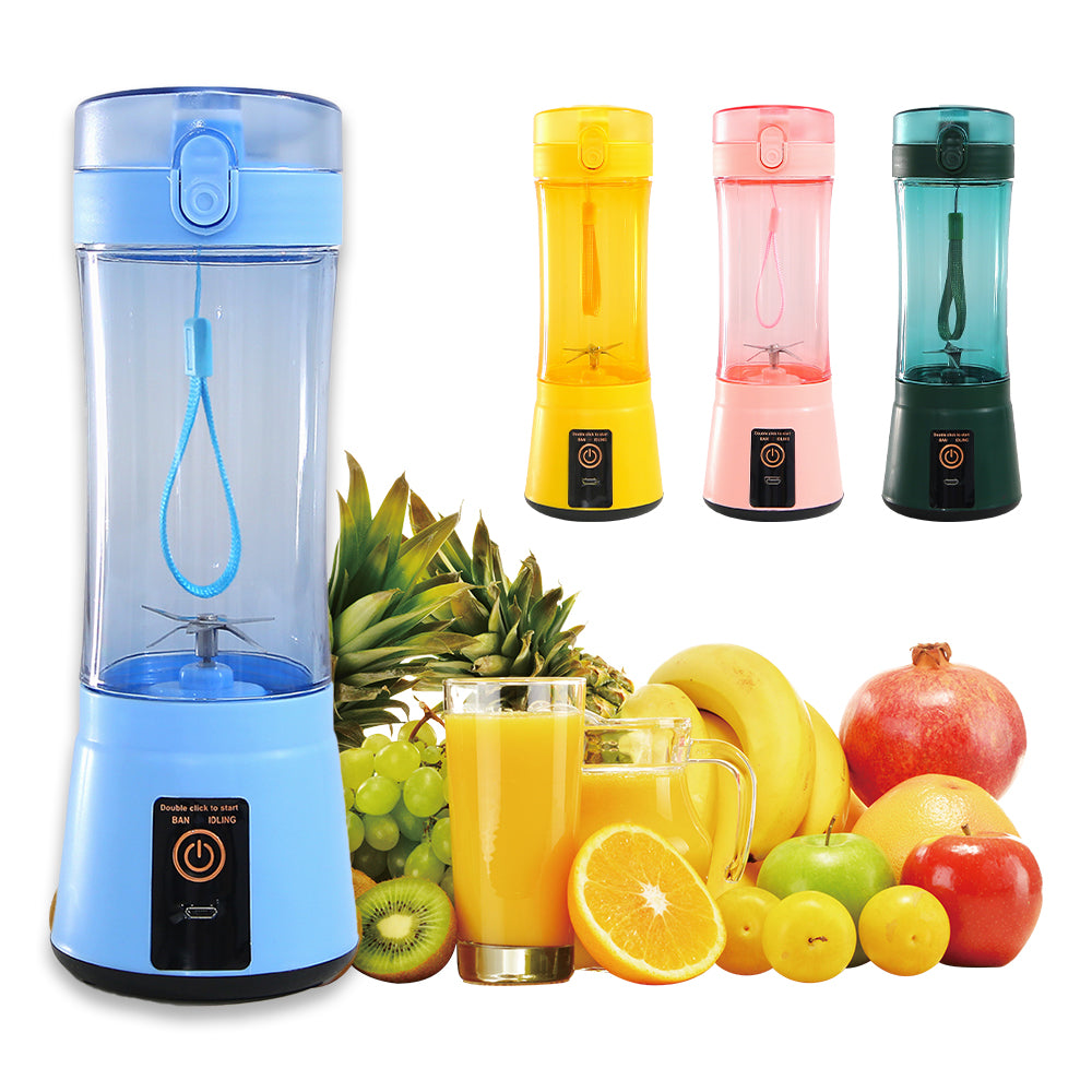 Portable USB Rechargeable Juicer Cup – 380ml Personal Blender