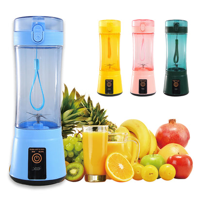 Portable USB Rechargeable Juicer Cup – 380ml Personal Blender