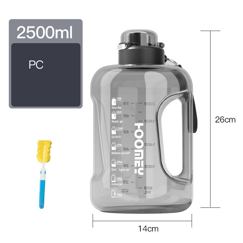 Men's Large Capacity Straw Sports Bottle