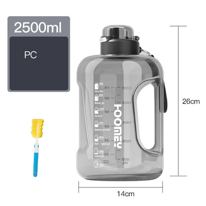 Men's Large Capacity Straw Sports Bottle