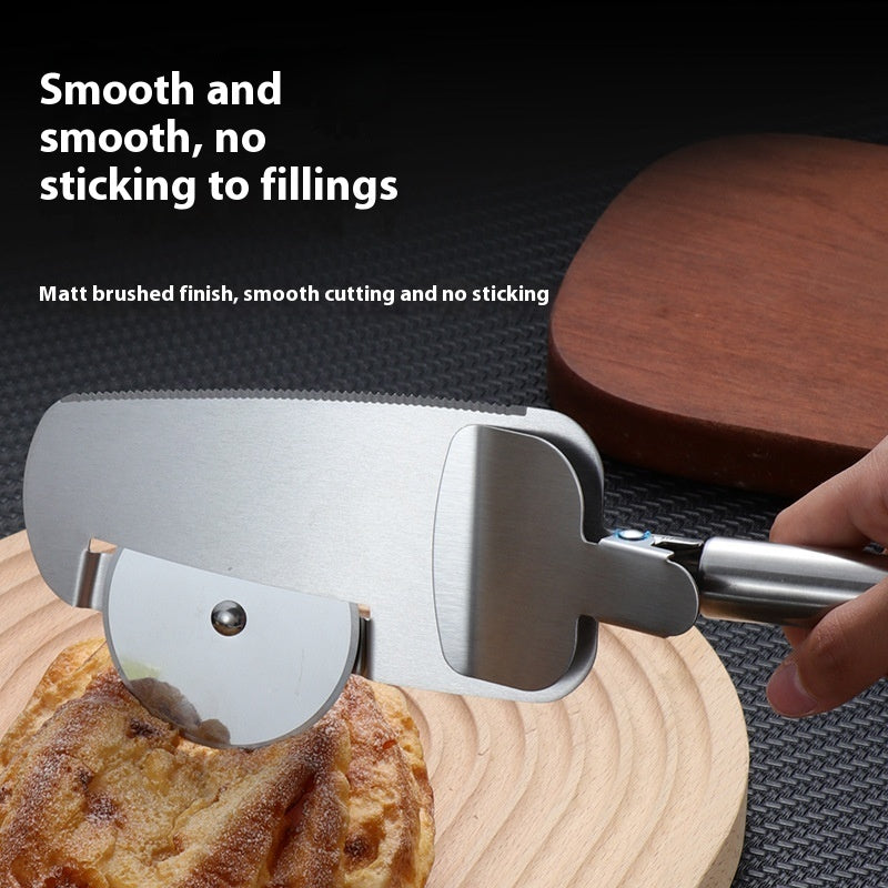 3-in-1 Pizza Cutter With Hanging Holes Labor-Saving Durable Rolling Cutter For Kitchen Cooking Kitchen Gadgets