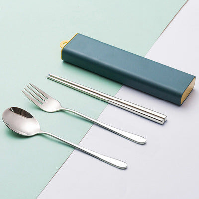 Stainless Steel Cutlery Spoon Fork Chopsticks Set