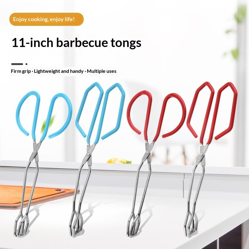 11-inch Barbecue Tongs Stainless Steel Food Tongs With A Thickened Design