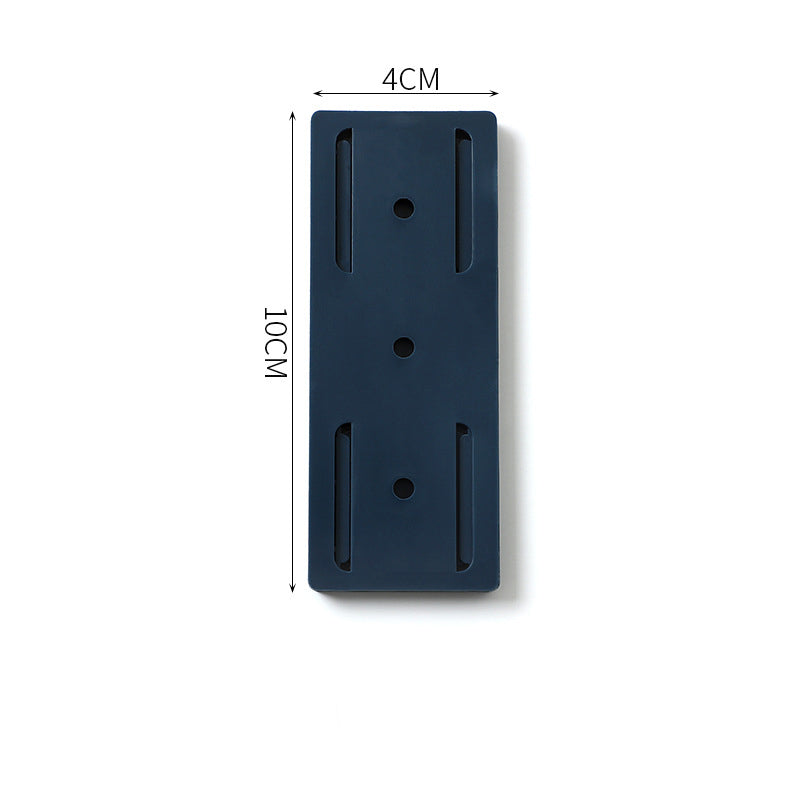 Self-adhesive Wall Hook Socket Storage Holder Socket Organizer Fixer Powerful Traceless Wall-mounted Cable Seamless Strip Hold
