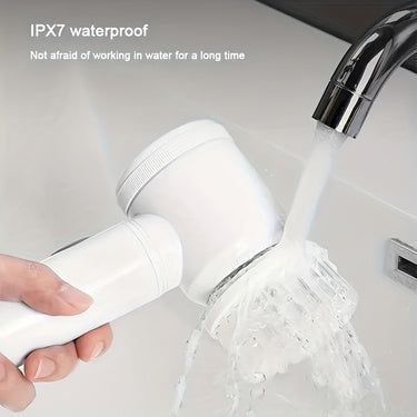 Electric Spin Cleaning Brush – USB Rechargeable Handheld Rotary Power Cleaning Brush for Kitchen & Bathroom