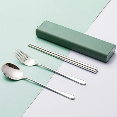 Stainless Steel Cutlery Spoon Fork Chopsticks Set