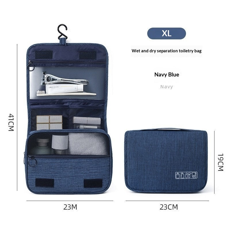 Cationic Hook Toiletry Bag Hanging Matte Dry-wet Separation Travel Makeup Bag