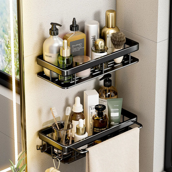 Easy-Mount Bathroom Shelf