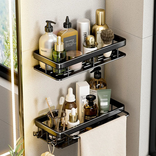 Easy-Mount Bathroom Shelf