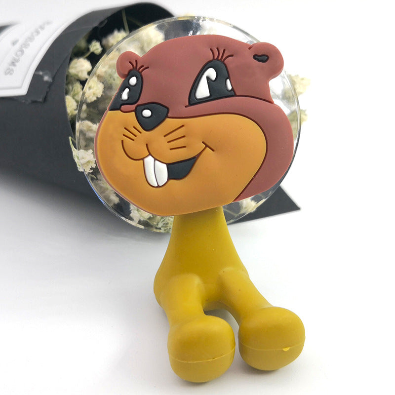 Cute Cartoon Suction Cup Toothbrush Holder Bathroom Bathroom Animal Toothbrush Holders