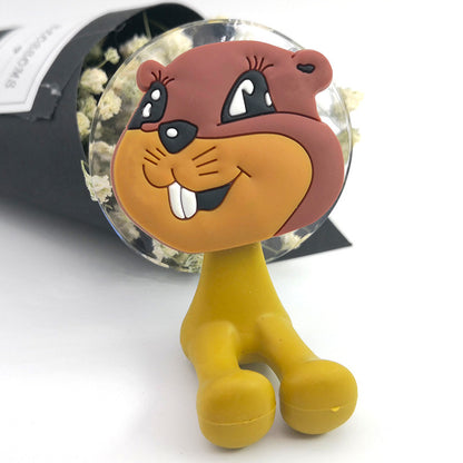 Cute Cartoon Suction Cup Toothbrush Holder Bathroom Bathroom Animal Toothbrush Holders