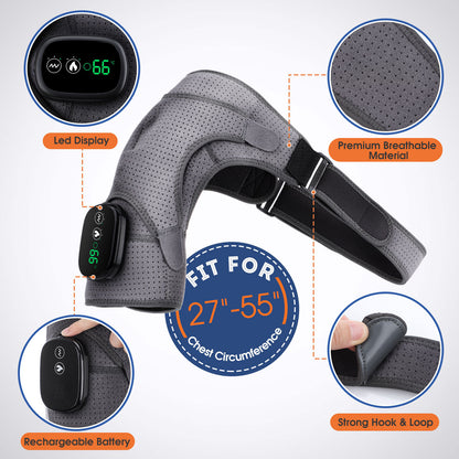 3-Speed Vibration Electric Shoulder Massage Pad