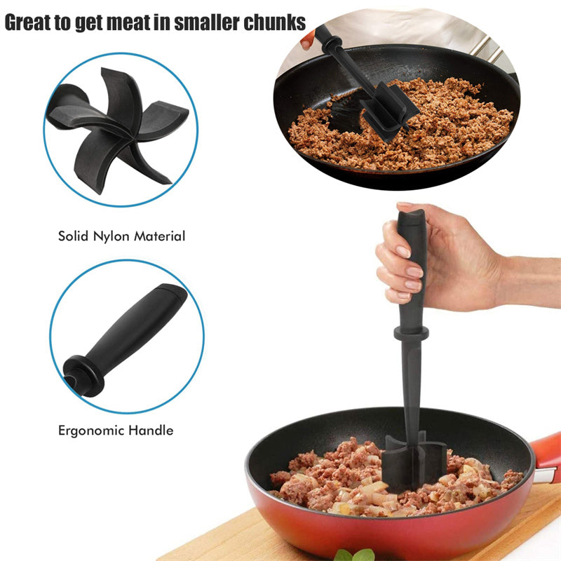Nylon Meat Chopper & Masher – Non-Stick Cookware Tool