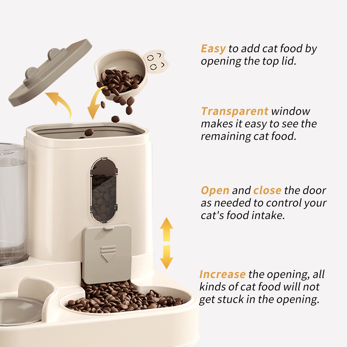 2-in-1 Pet Feeder & Water Dispenser – Automatic Gravity Feeding Bowl for Cats & Dogs