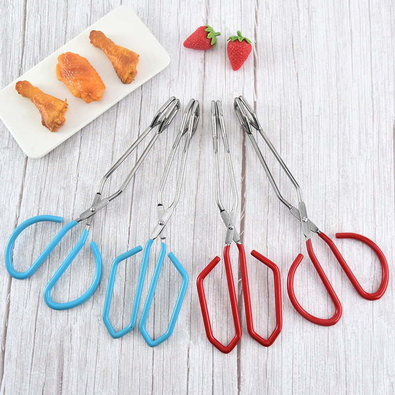 11-inch Barbecue Tongs Stainless Steel Food Tongs With A Thickened Design