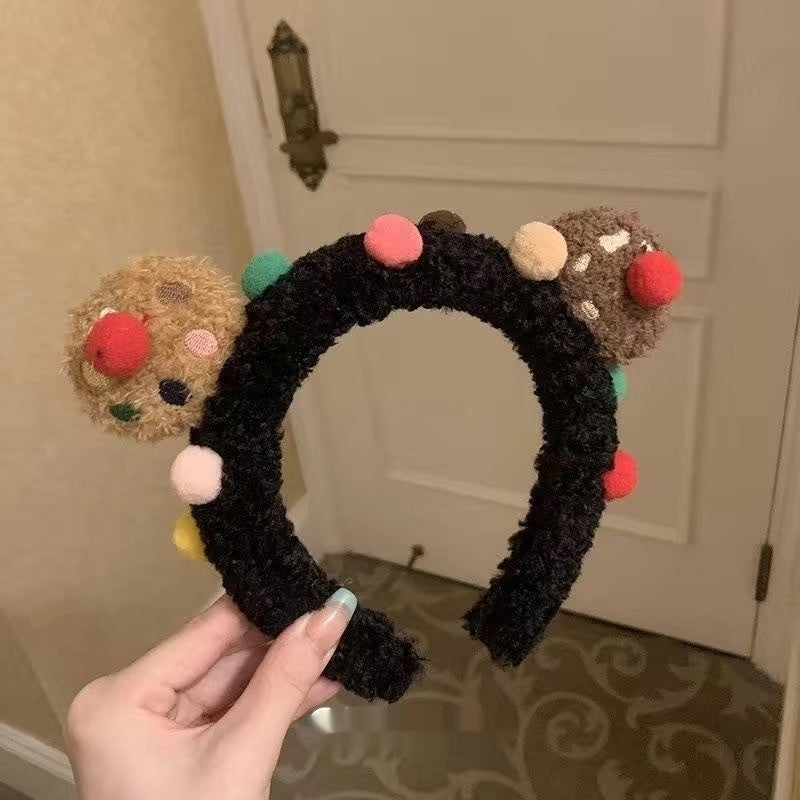 Cute Face Wash Hair Bands Female Cartoon Headwear Hair Band Headband Apply