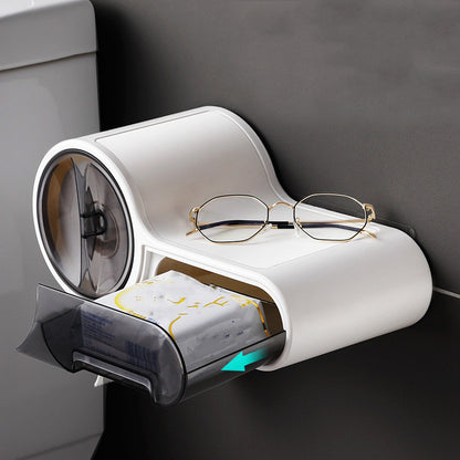 Household Toilet Paper Towel Holder Toilet is Free of Punching