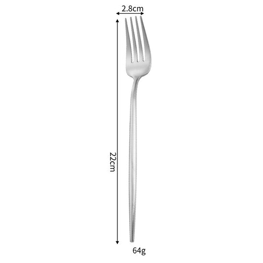 Sanding Thick Portuguese Knife, Fork And Spoon Suit 304 Stainless Steel Tableware