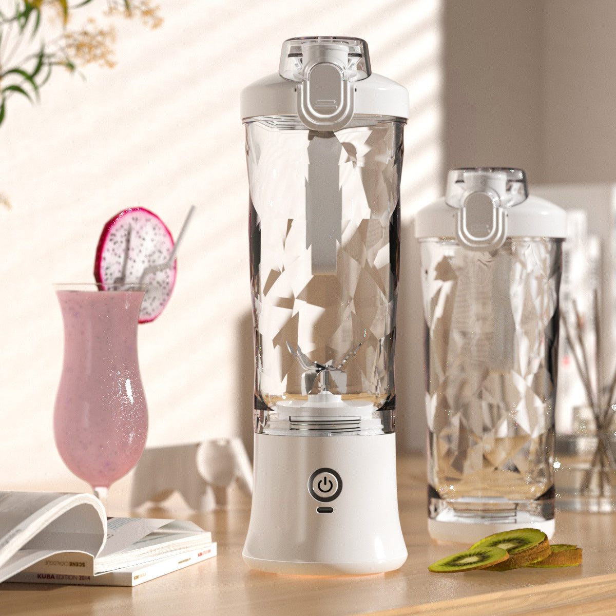 Portable Personal Blender Juicer – 6-Blade Mini Smoothie & Shake Maker