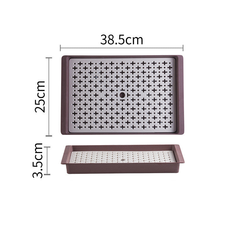 Tray Tabletop Storage Tray Tea Set Drain Tray