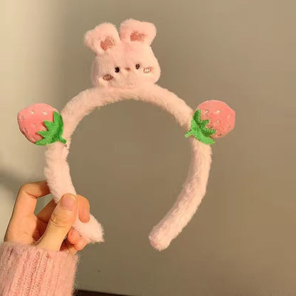 Cute Face Wash Hair Bands Female Cartoon Headwear Hair Band Headband Apply