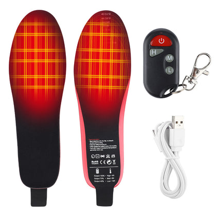 Rechargeable Electric Heated Insoles – Adjustable Warm Insole Pads for Men & Women