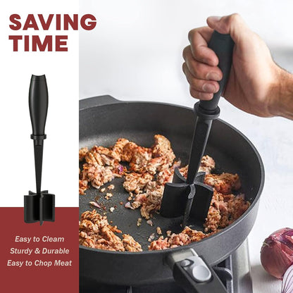 Heat-Resistant Nylon Meat Chopper & Masher – Non-Stick Cookware Tool