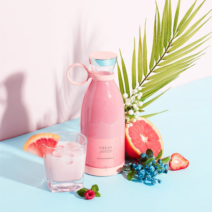 Portable USB Rechargeable Blender Bottle – 350ml Personal Smoothie & Juice Maker