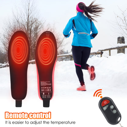 Rechargeable Electric Heated Insoles – Adjustable Warm Insole Pads for Men & Women