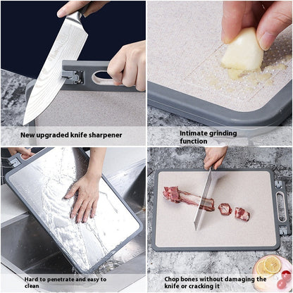 Cutting Board 304 Stainless Steel Chopping Board Kitchen Plastic Cutting Board Sharpening Double-sided Cutting Board