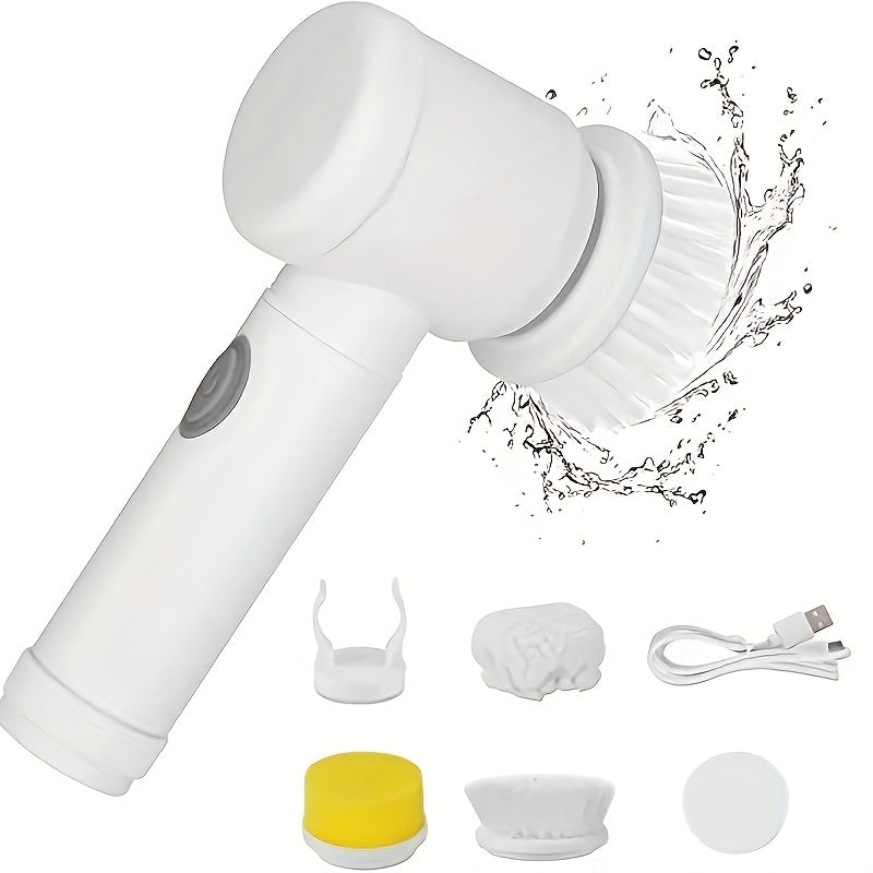 Electric Spin Cleaning Brush – USB Rechargeable Handheld Rotary Power Cleaning Brush for Kitchen & Bathroom