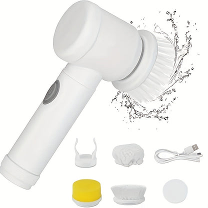 Electric Spin Cleaning Brush – USB Rechargeable Handheld Rotary Power Cleaning Brush for Kitchen & Bathroom