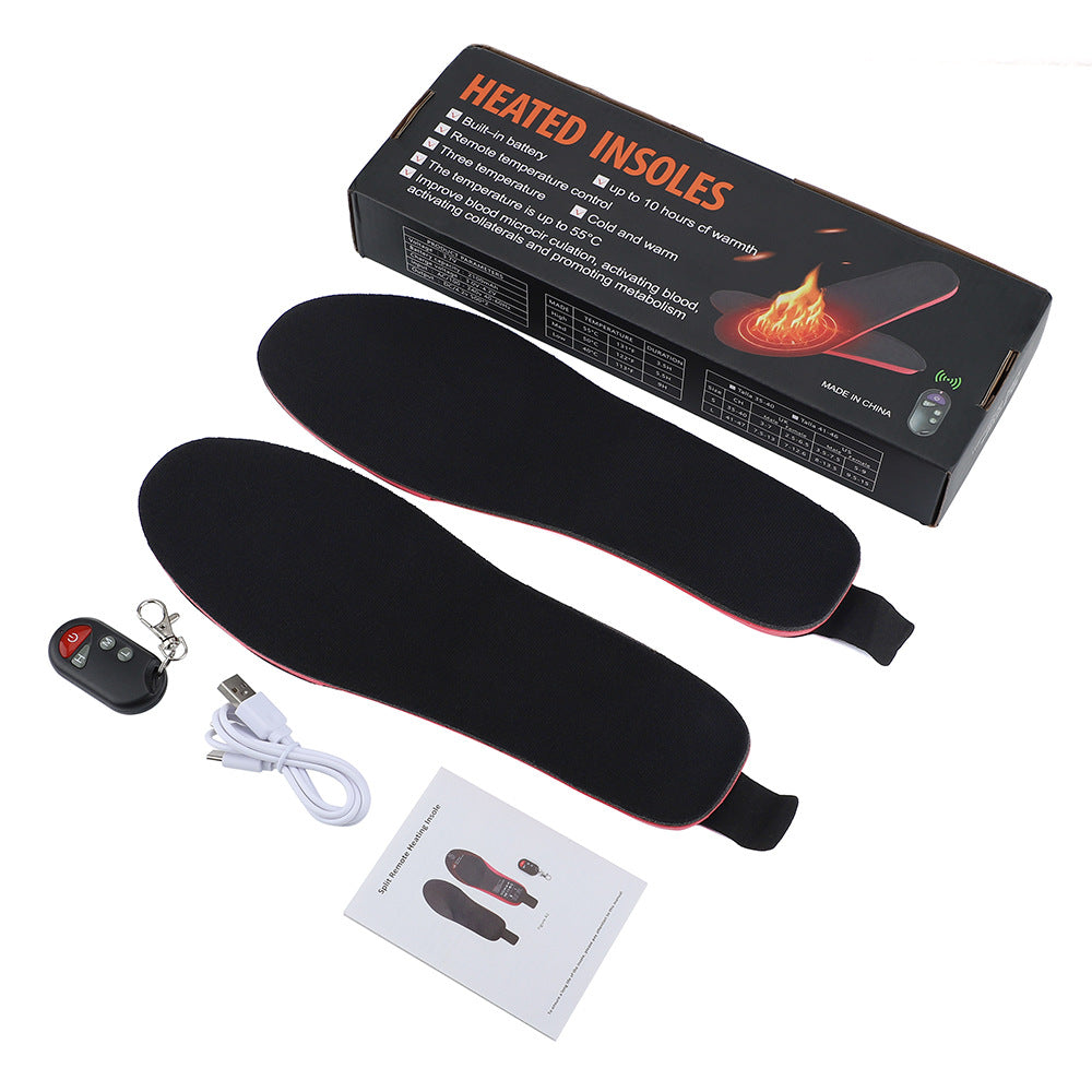 Rechargeable Electric Heated Insoles – Adjustable Warm Insole Pads for Men & Women