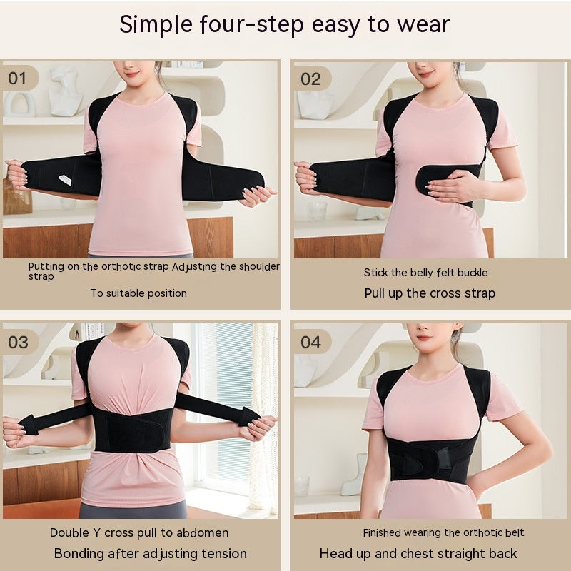 Unisex Adjustable Chest & Back Support Brace