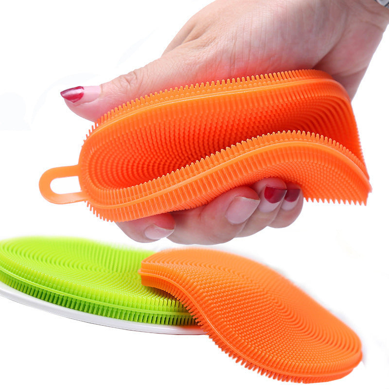 Multifunction Silicone Dish Bowl Cleaning Brush Magic Scouring Pad Pot Pan Wash Brushes Kitchen Washing Tool