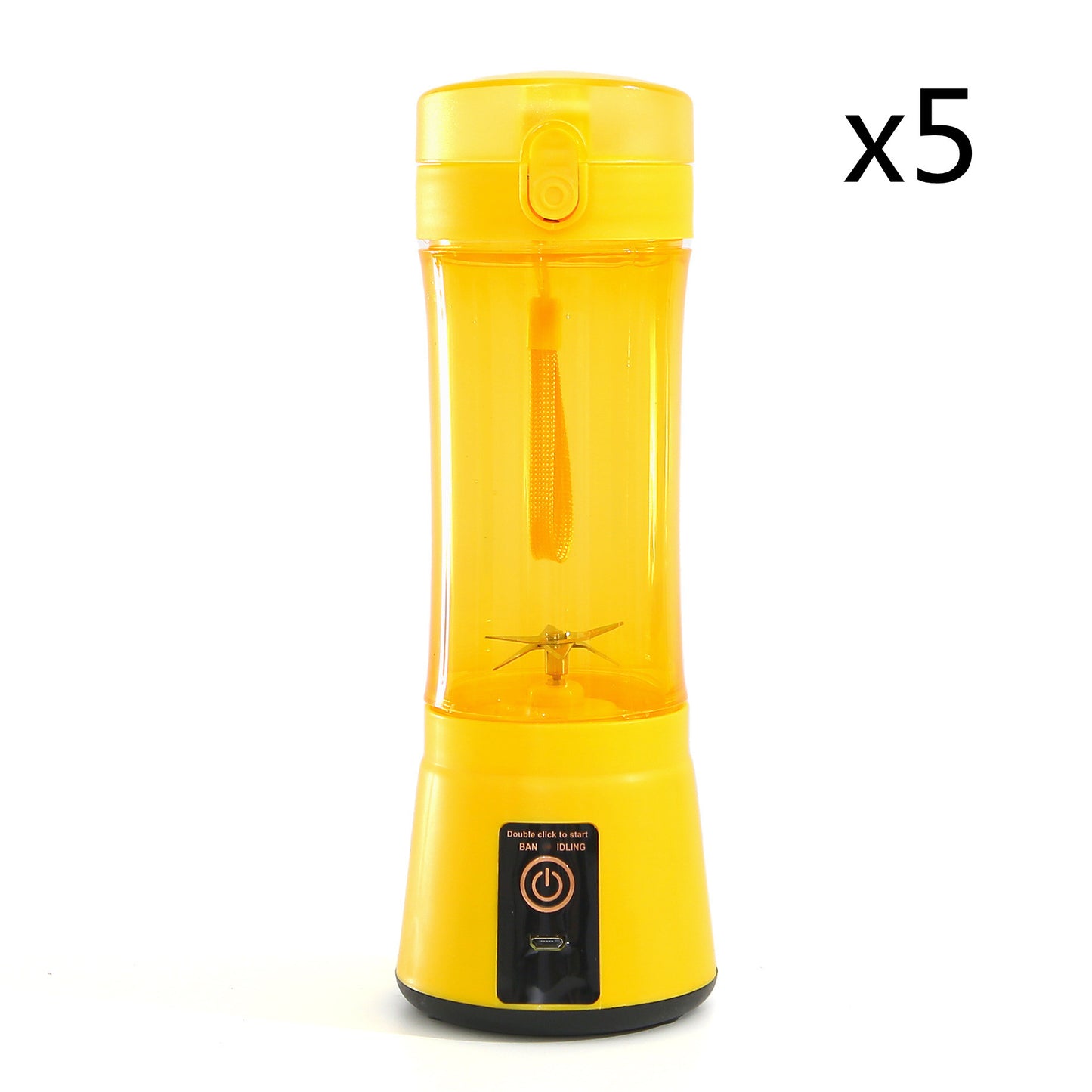 Portable USB Rechargeable Juicer Cup – 380ml Personal Blender